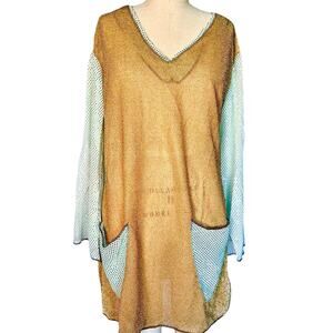 Handmade Tunic Style Bathing Suit Cover Size Large